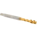 ACCUPRO Spiral Flute Tap: #10-32, UNF, 3 Flute, Modified Bottoming Chamfer, 2B Class of Fit, Powdered Metal, TiN Finish 40073-01T