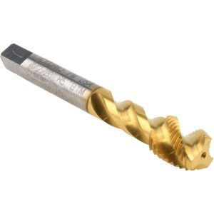 ACCUPRO Spiral Flute Tap: 1/2-20, UNF, 3 Flute, Modified Bottoming Chamfer, 2B Class of Fit, Powdered Metal, TiN Finish 40175-00T