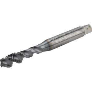 ACCUPRO Spiral Flute Tap: M6x1, Metric Coarse, 3 Flute, Modified Bottoming Chamfer, 6H Class of Fit, Powdered Metal, TiCN Finish 43055-01C