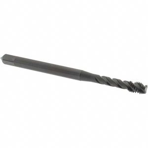 OSG Spiral Flute Tap: M5x0.8, Metric Coarse, 3 Flute, Modified Bottoming Chamfer, 6H Class of Fit, Vanadium High-Speed Steel, Oxide Finish 2290801