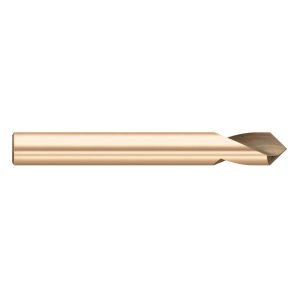 TITAN USA Spotting Drill: 1/2" Dia, 90 deg, 3-3/4" OAL, Cobalt M-42 TC95454