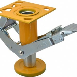 ALBION 7-1/2" Mounting Height, Position Floor Lock for 6" Dia Caster Wheels 110LE0680
