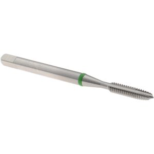 ACCUPRO Spiral Point Tap: #4-40 UNC, 2 Flutes, Plug Chamfer, 2B/3B Class of Fit, Vanadium High Speed Steel, Bright/Uncoated Coated T2640162