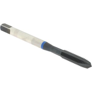 ACCUPRO Spiral Point Tap: M5x0.8 Metric Coarse, 3 Flutes, Plug Chamfer, 6H Class of Fit, Vanadium High Speed Steel, Oxide Coated T1630284