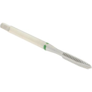 ACCUPRO Spiral Point Tap: #6-32 UNC, 3 Flutes, Plug Chamfer, 2B Class of Fit, Vanadium High Speed Steel, Bright/Uncoated Coated T2640243