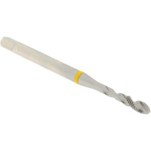 ACCUPRO Spiral Flute Tap: M3x0.5, Metric Coarse, 2 Flute, Modified Bottoming Chamfer, Vanadium High-Speed Steel, Bright/Uncoated Finish T2647204