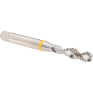 ACCUPRO Spiral Flute Tap: M6x1, Metric Coarse, 2 Flute, Modified Bottoming Chamfer, Vanadium High-Speed Steel, Bright/Uncoated Finish T2647316