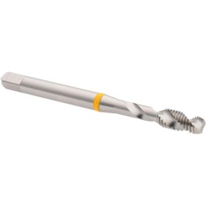 ACCUPRO Spiral Flute Tap: M5x0.8, Metric Coarse, 2 Flute, Modified Bottoming Chamfer, 6H Class of Fit, Vanadium High-Speed Steel, Bright/Uncoated Finish T2647284