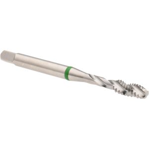ACCUPRO Spiral Flute Tap: #10-24, UNC, 3 Flute, Modified Bottoming Chamfer, 2B Class of Fit, Vanadium High-Speed Steel, Bright/Uncoated Finish T2634322B