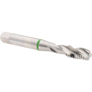 ACCUPRO Spiral Flute Tap: M8x1.25, Metric Coarse, 3 Flute, Modified Bottoming Chamfer, Vanadium High-Speed Steel, Bright/Uncoated Finish T2697364