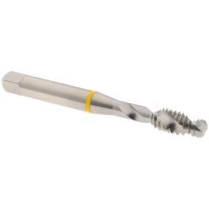 ACCUPRO Spiral Flute Tap: 1/4-20, UNC, 2 Flute, Modified Bottoming Chamfer, 2B Class of Fit, Vanadium High-Speed Steel, Bright/Uncoated Finish T2644402B