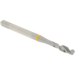 ACCUPRO Spiral Flute Tap: #8-32, UNC, 2 Flute, Modified Bottoming Chamfer, 2B Class of Fit, Vanadium High-Speed Steel, Bright/Uncoated Finish T2644283