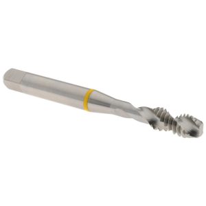 ACCUPRO Spiral Flute Tap: 1/4-20, UNC, 2 Flute, Modified Bottoming Chamfer, 3B Class of Fit, Vanadium High-Speed Steel, Bright/Uncoated Finish T2644403