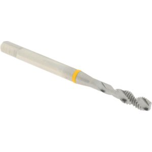 ACCUPRO Spiral Flute Tap: M4x0.70, Metric Coarse, 2 Flute, Modified Bottoming Chamfer, 6H Class of Fit, Vanadium High-Speed Steel, Bright/Uncoated Finish T2647244