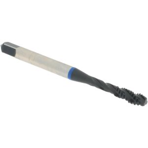 ACCUPRO Spiral Flute Tap: #10-24, UNC, 3 Flute, Modified Bottoming Chamfer, Vanadium High-Speed Steel, Steam Oxide Finish T1604325