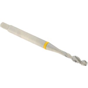 ACCUPRO Spiral Flute Tap: #4-40, UNC, 2 Flute, Modified Bottoming Chamfer, 2B Class of Fit, Vanadium High-Speed Steel, Bright/Uncoated Finish T2644162B