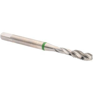 ACCUPRO Spiral Flute Tap: #10-32, UNF, 3 Flute, Modified Bottoming Chamfer, Vanadium High-Speed Steel, Bright/Uncoated Finish T2634345