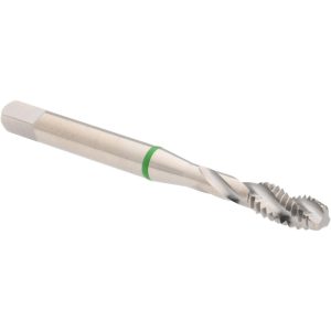 ACCUPRO Spiral Flute Tap: #12-24, UNC, 3 Flute, Modified Bottoming Chamfer, 2B Class of Fit, Vanadium High-Speed Steel, Bright/Uncoated Finish T2634362B