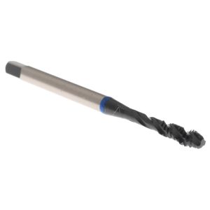 ACCUPRO Spiral Flute Tap: #6-32, UNC, 3 Flute, Modified Bottoming Chamfer, 2B Class of Fit, Vanadium High-Speed Steel, Steam Oxide Finish T1604242B