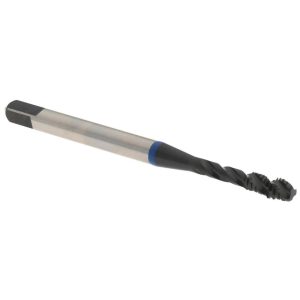 ACCUPRO Spiral Flute Tap: #5-40, UNC, 3 Flute, Modified Bottoming Chamfer, 2B Class of Fit, Vanadium High-Speed Steel, Steam Oxide Finish T1604202B
