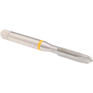 ACCUPRO Spiral Point Tap: M6x1 Metric Coarse, 3 Flutes, Plug Chamfer, Vanadium High Speed Steel, Bright/Uncoated Coated T2680316