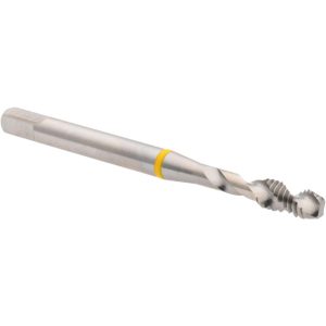 ACCUPRO Spiral Flute Tap: #8-32, UNC, 2 Flute, Modified Bottoming Chamfer, Vanadium High-Speed Steel, Bright/Uncoated Finish T2644285