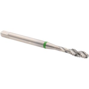 ACCUPRO Spiral Flute Tap: #6-32, UNC, 3 Flute, Modified Bottoming Chamfer, Vanadium High-Speed Steel, Bright/Uncoated Finish T2634245