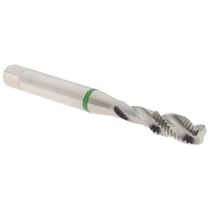ACCUPRO Spiral Flute Tap: 1/4-28, UNF, 3 Flute, Modified Bottoming Chamfer, 3B Class of Fit, Vanadium High-Speed Steel, Bright/Uncoated Finish T2634423