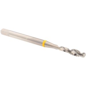 ACCUPRO Spiral Flute Tap: #6-32, UNC, 2 Flute, Modified Bottoming Chamfer, 2B Class of Fit, Vanadium High-Speed Steel, Bright/Uncoated Finish T2644243