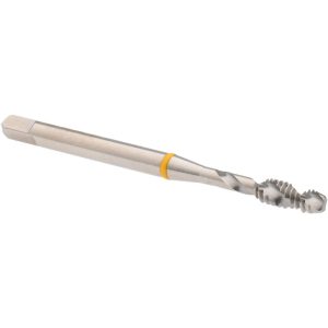 ACCUPRO Spiral Flute Tap: #6-32, UNC, 2 Flute, Modified Bottoming Chamfer, 2B Class of Fit, Vanadium High-Speed Steel, Bright/Uncoated Finish T2644242B
