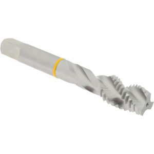 ACCUPRO Spiral Flute Tap: 9/16-12, UNC, 3 Flute, Modified Bottoming Chamfer, 2B Class of Fit, Vanadium High-Speed Steel, Bright/Uncoated Finish T2644602B