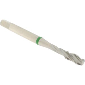 ACCUPRO Spiral Flute Tap: #10-32, UNF, 3 Flute, Modified Bottoming Chamfer, 2B Class of Fit, Vanadium High-Speed Steel, Bright/Uncoated Finish T2634343