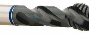 ACCUPRO Spiral Flute Tap: M16x1.5, Metric Fine, 3 Flute, Modified Bottoming Chamfer, Vanadium High-Speed Steel, Steam Oxide Finish T1614616