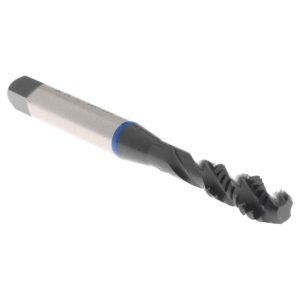 ACCUPRO Spiral Flute Tap: 1/4-20, UNC, 3 Flute, Modified Bottoming Chamfer, 2B Class of Fit, Vanadium High-Speed Steel, Steam Oxide Finish T1604402B