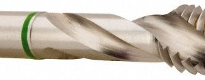 ACCUPRO Spiral Flute Tap: 5/16-18, UNC, 3 Flute, Modified Bottoming Chamfer, 2B Class of Fit, Vanadium High-Speed Steel, Bright/Uncoated Finish T2634445