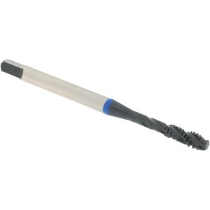 ACCUPRO Spiral Flute Tap: #6-32, UNC, 3 Flute, Modified Bottoming Chamfer, Vanadium High-Speed Steel, Steam Oxide Finish T1604245