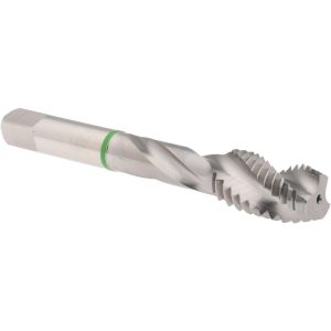 ACCUPRO Spiral Flute Tap: 1/2-13, UNC, 3 Flute, Modified Bottoming Chamfer, 2B Class of Fit, Vanadium High-Speed Steel, Bright/Uncoated Finish T2634562B