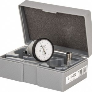 MITUTOYO Vertical Dial Test Indicator: 0.0080" Max, 0-4-0 Dial Reading, 0.000100" Accuracy 513-453-10E