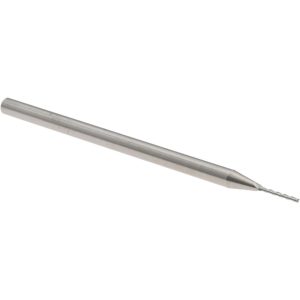 ACCUPRO Square End Mill: 0.03" Dia, 1/4" LOC, 3 Flutes, Solid Carbide 14883501