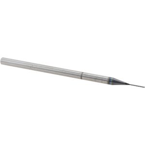 ACCUPRO Square End Mill: 0.02" Dia, 1/4" LOC, 3 Flutes, Solid Carbide 14883503