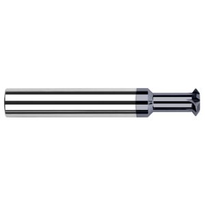 HARVEY TOOL Double Angle Milling Cutter: 90 &deg;, 1/4" Cut Dia, 0.133" Cut Width, 1/4" Shank Dia, Solid Carbide 46616-C3