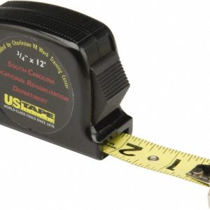 ABILITYONE Tape Measure: 12' Long, 3/4" Width, Yellow Blade 5210001824797