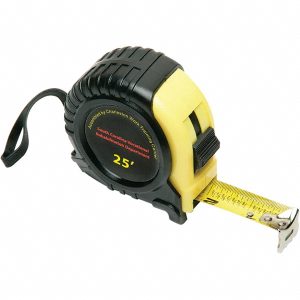 ABILITYONE Tape Measure: 25' Long, 3/4" Width, Yellow Blade 5210011397444