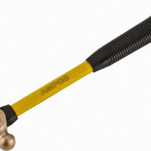 AMPCO 1 Lb Head Aluminum Bronze Ball Pein Hammer H-2FG