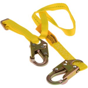 PRO-SAFE 6' Long, 350 Lb Capacity, 1 Leg Locking Snap Hook Harness Lanyard PS-LAN-WB2