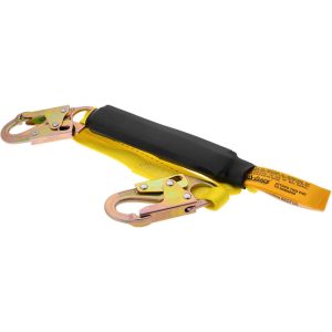 PRO-SAFE 6' Long, 310 Lb Capacity, 1 Leg Locking Snap Hook Harness Shock Absorbing Lanyard PS-SA-LN2
