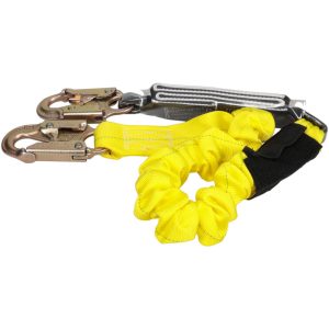 PRO-SAFE 6' Long, 350 Lb Capacity, 1 Leg Locking Snap Hook Harness Shock Absorbing Lanyard PS-SA-LN6