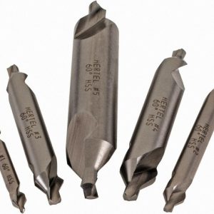 HERTEL #1 to #5 High Speed Steel Combo Drill & Countersink Set H-81115000000