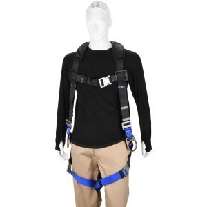 PRO-SAFE Fall Protection Harnesses: 350 Lb, Padded Back and Side D-Rings Style, Size Universal, Polyester PS-HQC-30