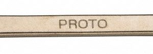 PROTO Combination Wrench: 1/8" Head Size, 15 deg Offset J1204EFS